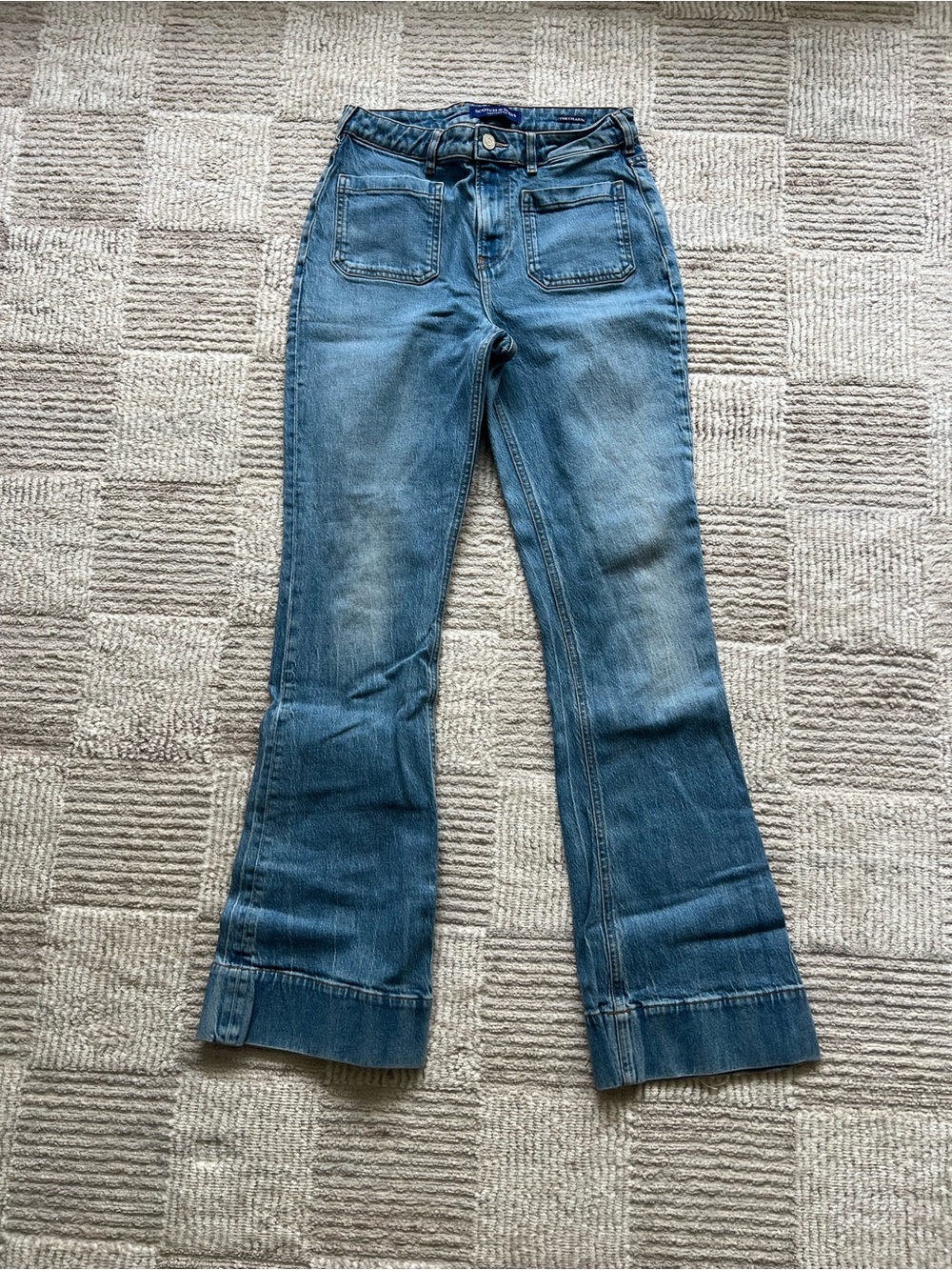 Scotch & Soda Light Blue Wide-Leg Jeans
